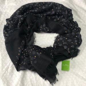 Vera Bradley Printed Poly Scarf Concerto Dots